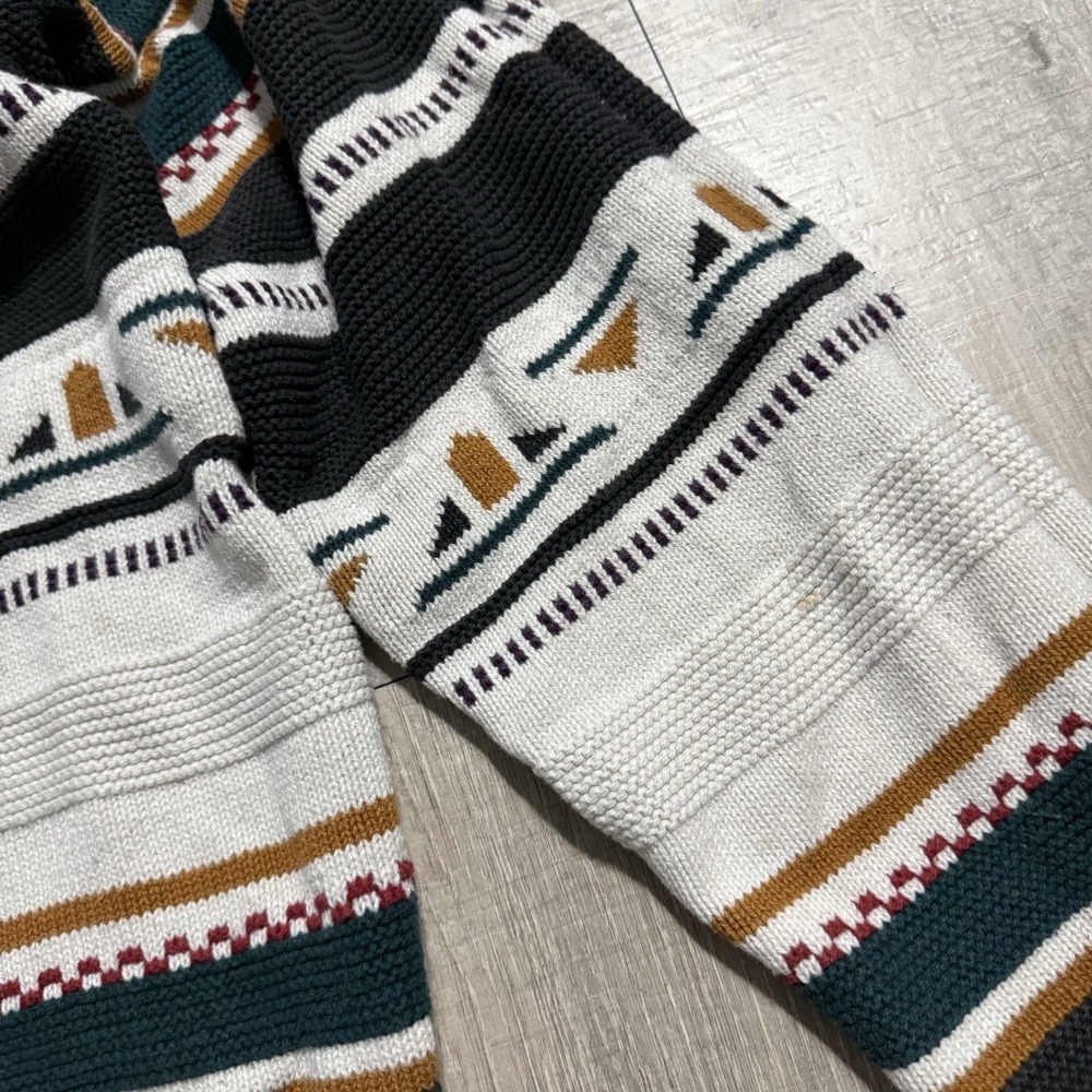 Vintage 90s Avalanche Knit Sweater Women Made In USA White Size Small - Picture 7 of 8